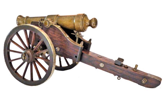 Cannon viewed from the left rear image