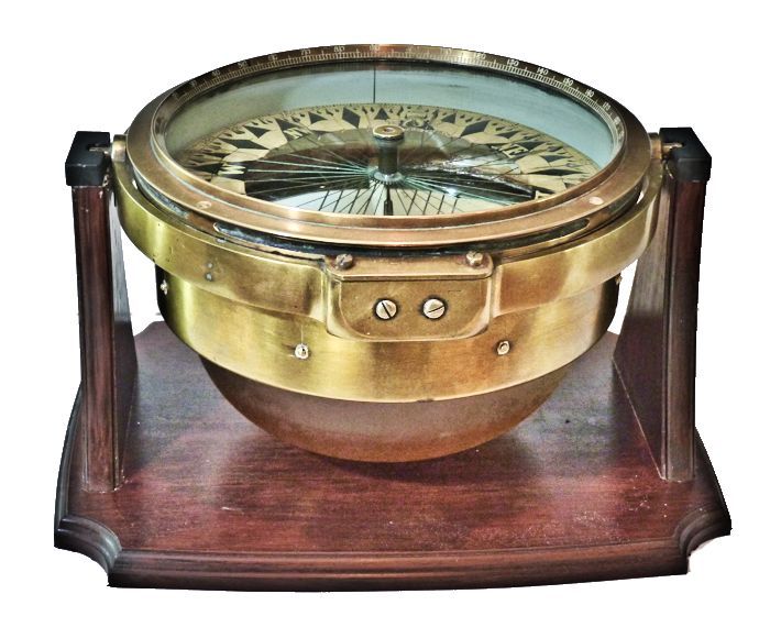 Threaded compass display, front view image