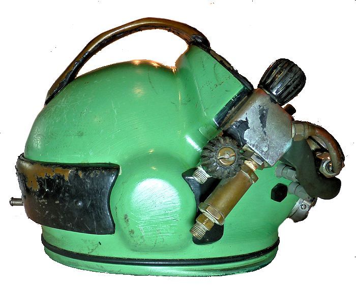 Rightside of helmet with neck ring off image