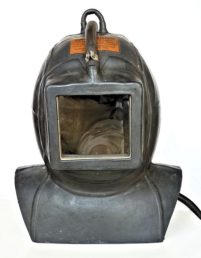 Sand blast helmet front image