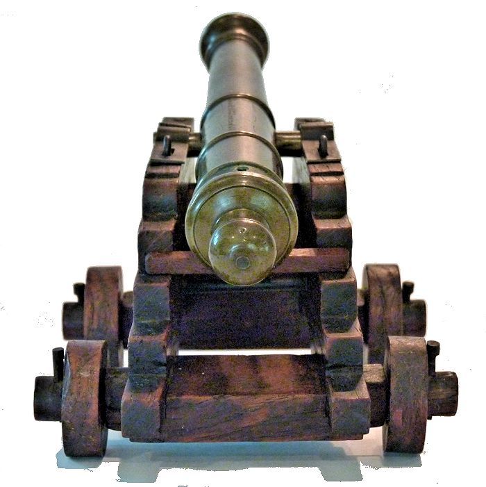 Rear view of the Royal George cannon relic image