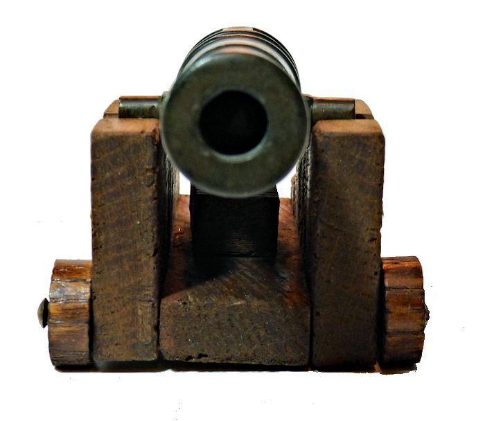 Front view of the George I ships' cannon relic image