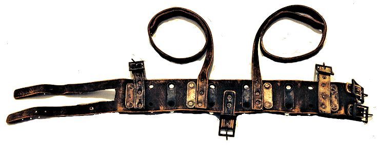Back side of Morse WW II leather dive belt image