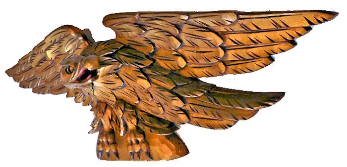 35 inch Nantucketer style eagle viewed from the right image