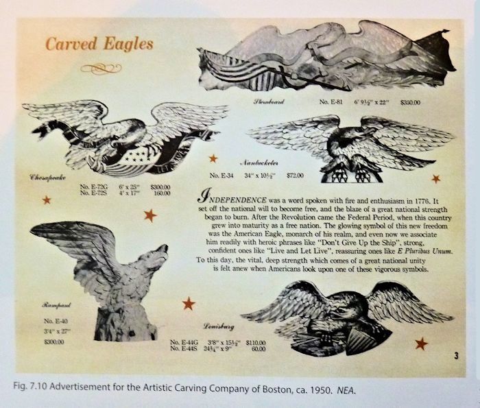 Catalog sheet of the Nantucketer eagle image