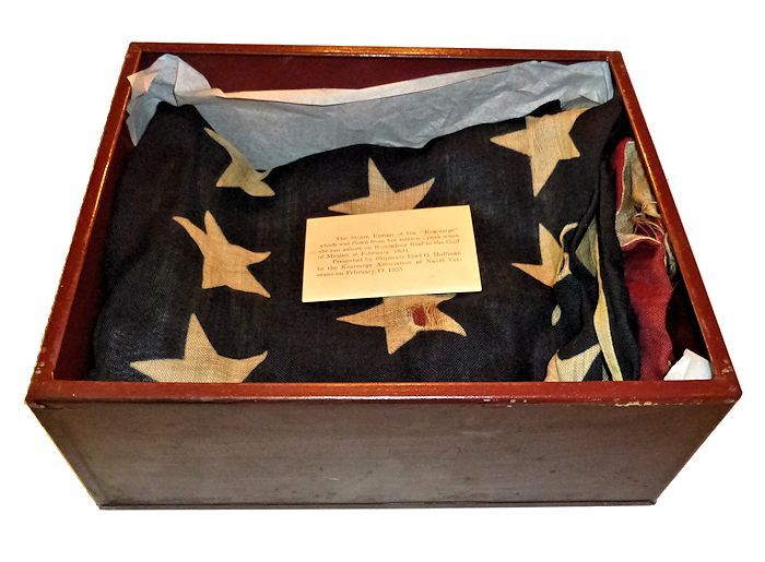 Flag case with top removed image
