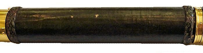 Canvascovering over the barrel of the telescope image