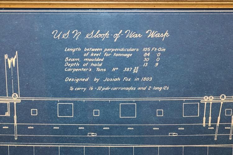 Details of the Sloop of War USS Wasp image