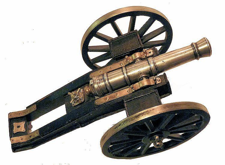 Top view of silver presenation cannon image