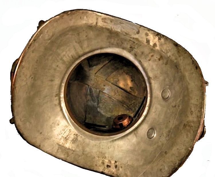 Inside of the breast plate showing the vents image