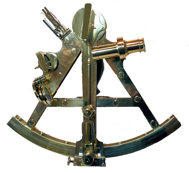 Troughton & Simmms double frame pilar sextant marked Robert T Way image