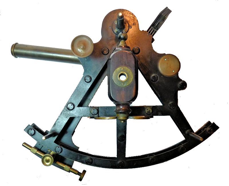 Troughton & Simmms double frame pilar sextant marked Henry Hughes & Son image