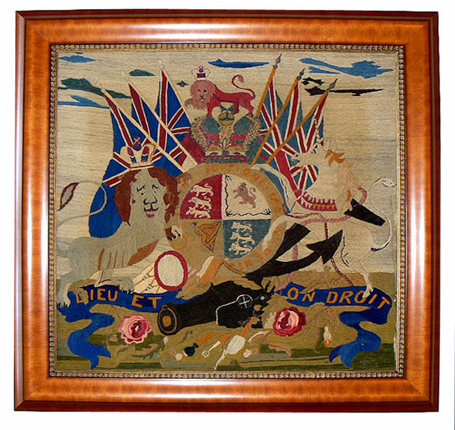  British Royal Coat of Arms
Sailor Made Wool Work